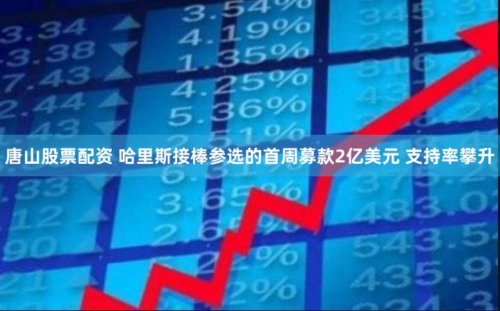 唐山股票配资 哈里斯接棒参选的首周募款2亿美元 支持率攀升